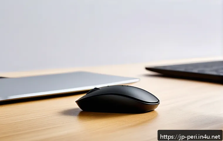 초경량 노트북용 마우스 추천 - A sleek, compact wireless computer mouse designed for portability, featuring a matte black finish wi...